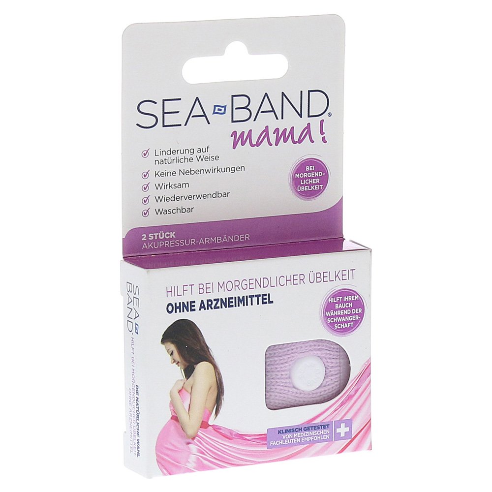 SEA BAND MAMA POLSBANDJES LILA 2ST