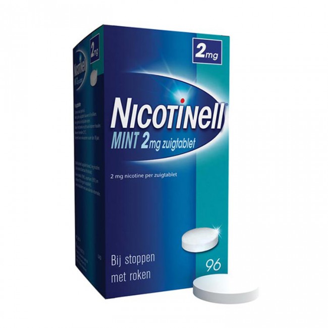 NICOTINELL ZUIGTABLET 2MG MINT 96ST