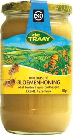 TRAAY HONING BLOEMEN CREME- 450GR