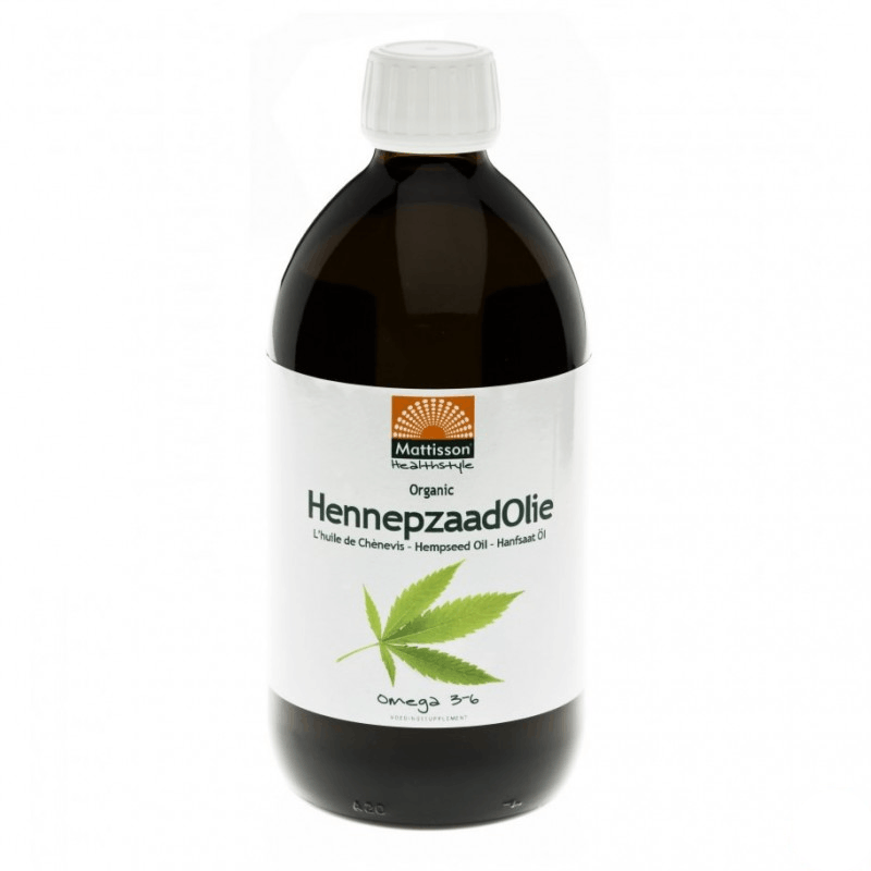 MATTISSON HENNEPZAADOLIE BIO 500ML