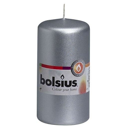 BOLSIUS STOMP ZILVER 120/58- 1ST