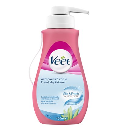 VEET ONTHARINGSCRM POMP SENS 400ML