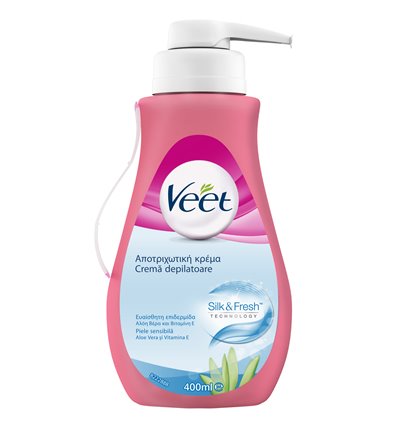 VEET CREME POMP GEVOELIGE HUID 400ML