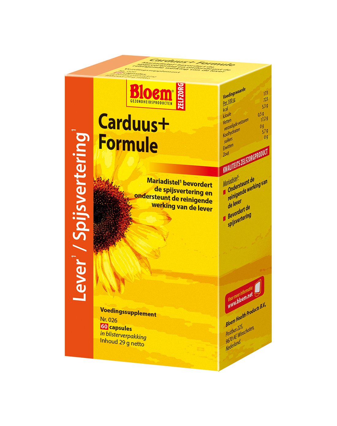 BLOEM CARDUUS PLUS FORMULE 026 60CP