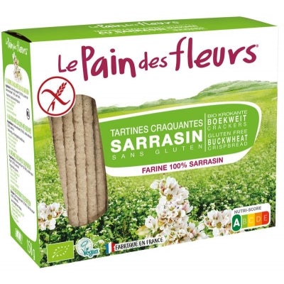 LE PAIN DES FLEURS CRACKERS BOEKWEIT (KROKANT) 150 GRAM