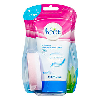 VEET IN SHOWER CREME GEVOELIG 150ML