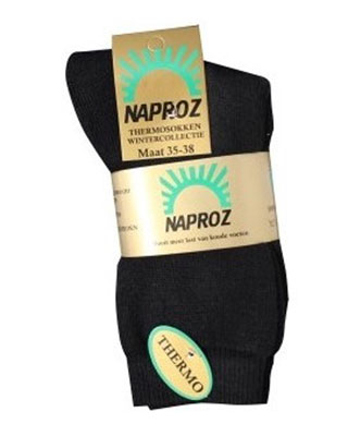 NAPROZ THERMO SOK ZWART 4346 3PR