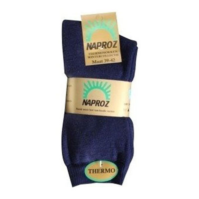 NAPROZ THERMO SOK BLAUW 4346 3PR