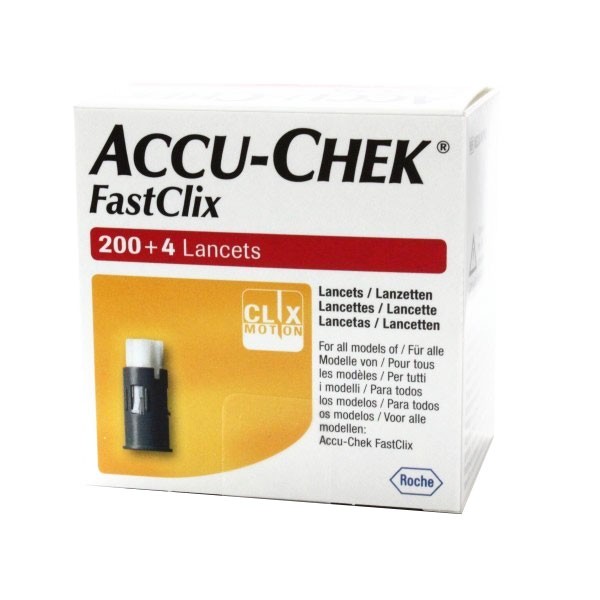 ACCU CHEK LANCET FASTCLIX 204ST