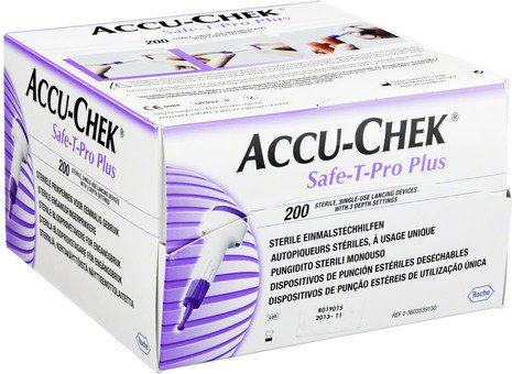 ACCU CHEK LANCET SAFE T PRO 200ST