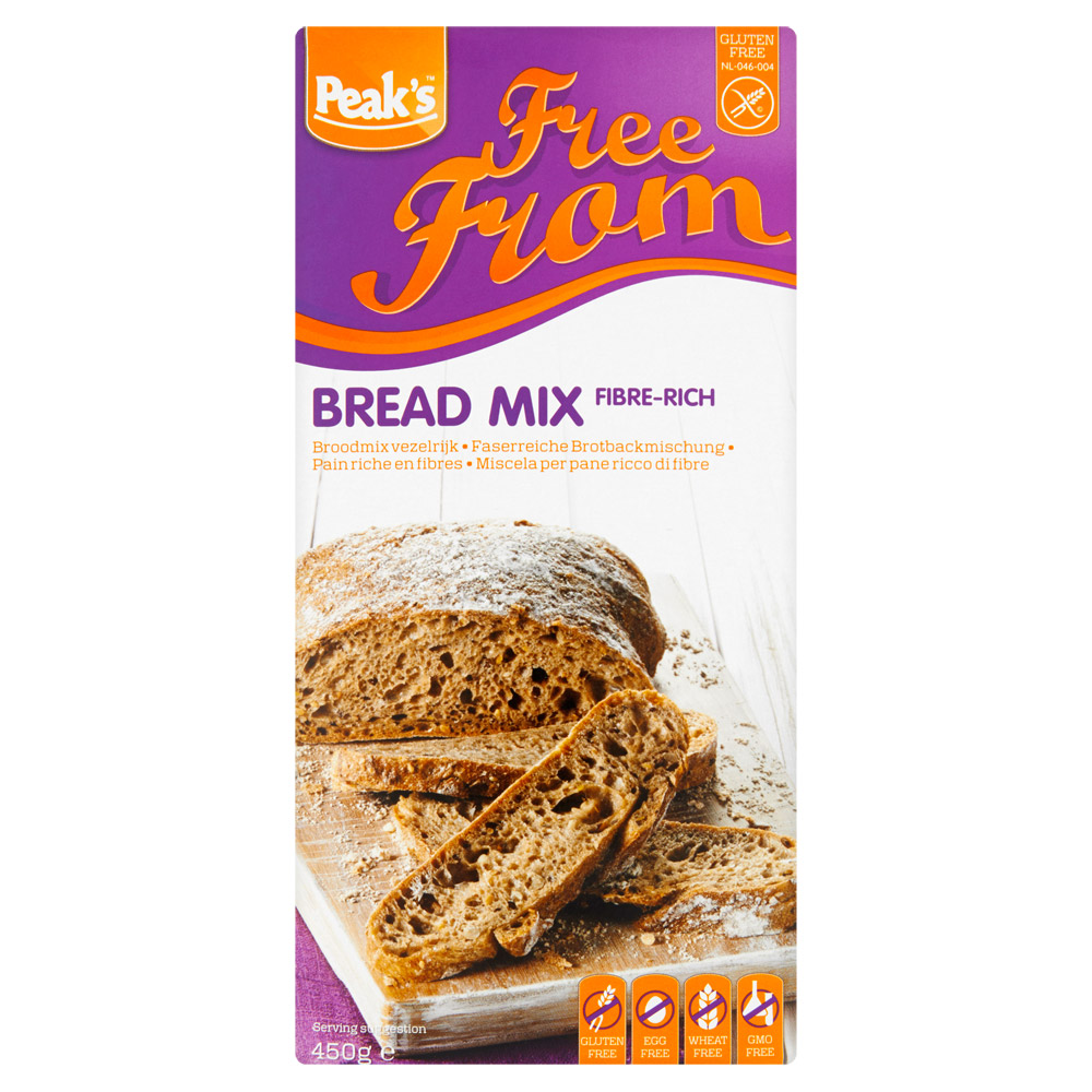 PEAKS FREE BROODMIX VEZELRIJK 450GR