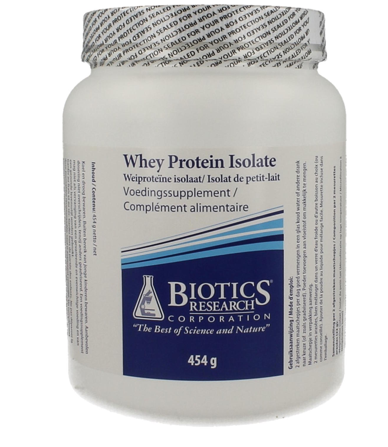 BIOTICS WHEY PROTEINE ISOLATE 454GR