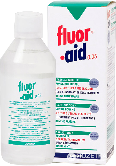 FLUOR AID MONDSPOELMIDDEL 500ML