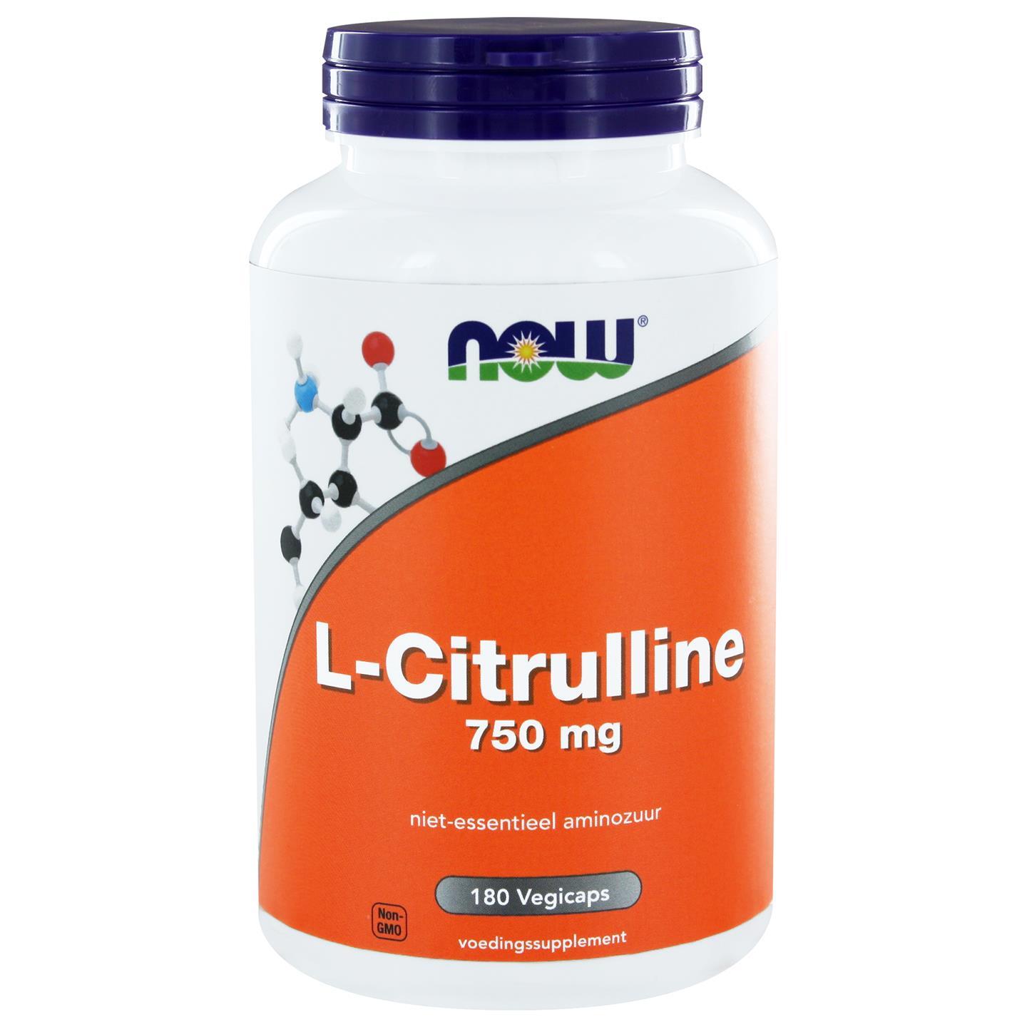 NOW L CITRULLINE 750MG 180CP