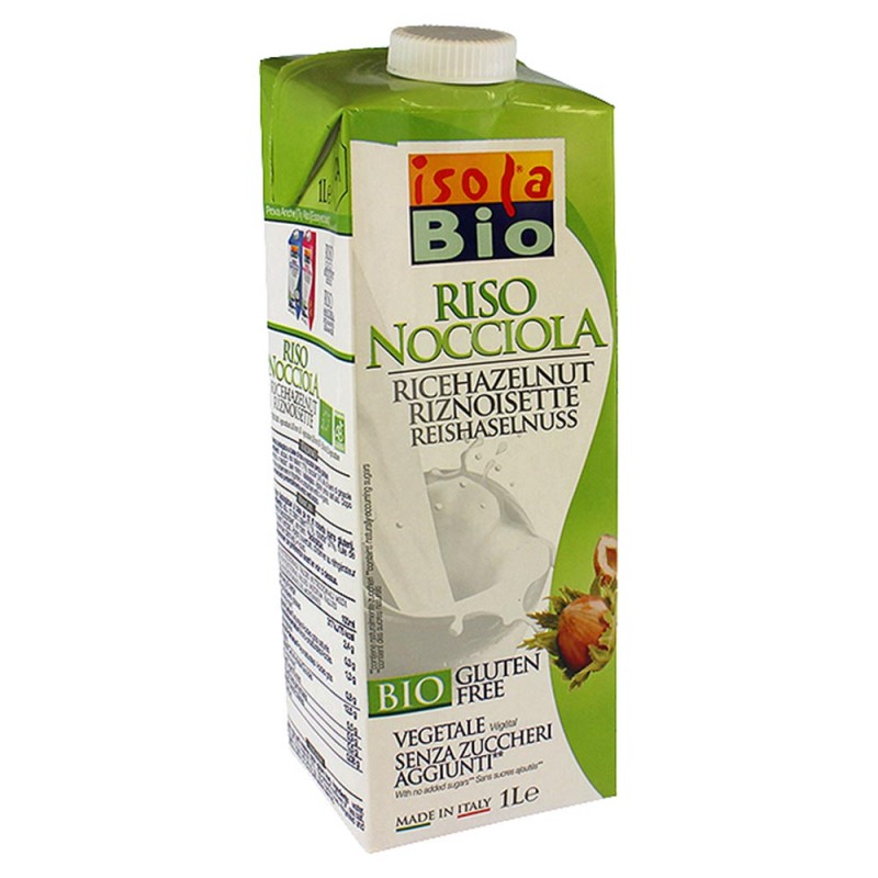 ISOLA BIO RIJSTDRANK HAZELNOOT 1 LITER