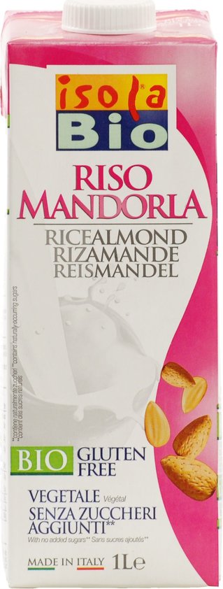 ISOLA BIO RIJSTDRANK AMANDEL 1 LITER