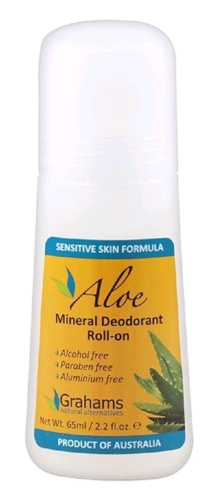 GRAHAMS NATURAL DEOROLLER ALOE 65ML