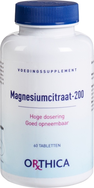 ORTHICA MAGNESIUMCITRAAT 200MG 60TB