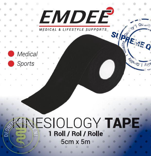 EMDEE KINESIO TAPE ZWART NON 1ST