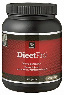 DIEET PRO SHAKE CAPPUCCINO 500GR