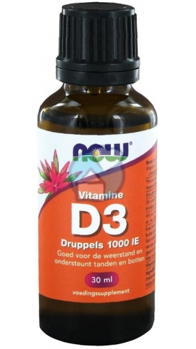 NOW D3 DRUPPELS 1000IE 30ML