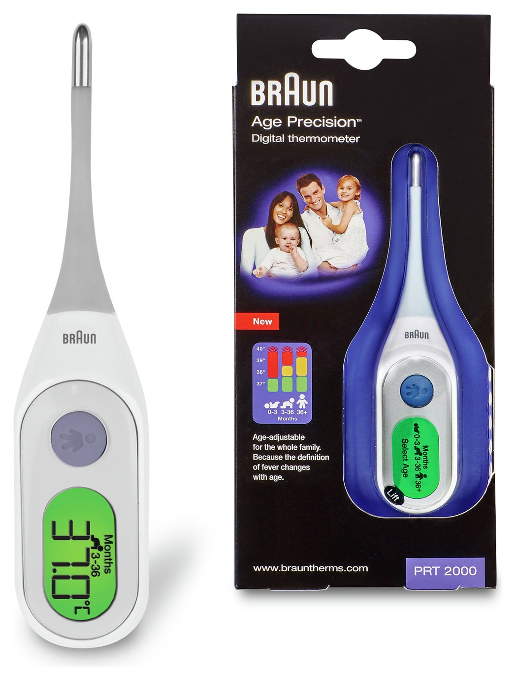 BRAUN THERMOMETER PRT 2000 1ST