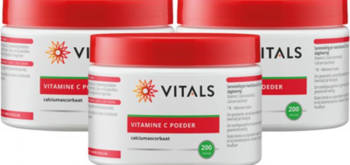 VITALS C POEDER CALCIUMASCORB 200GR