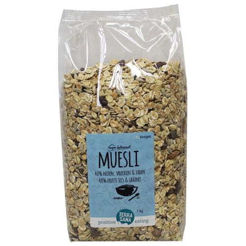 TERRASANA MUESLI 40% NOTEN EKO 1KG