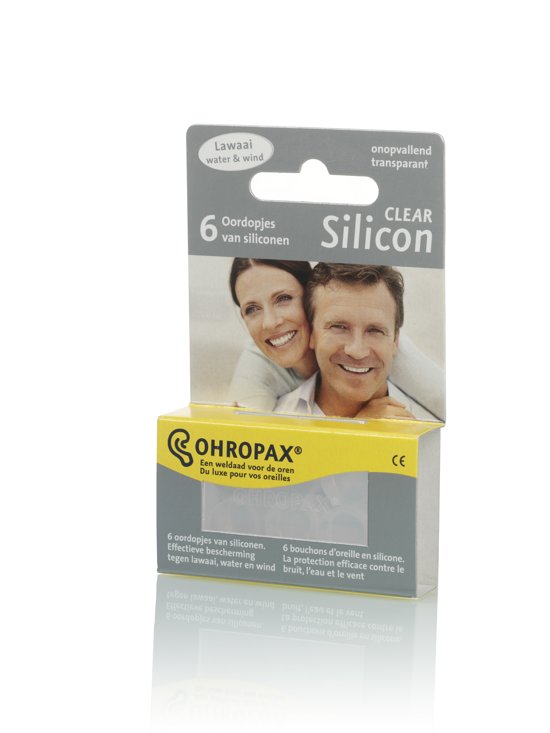OHROPAX SILICONEN CLEAR 6ST