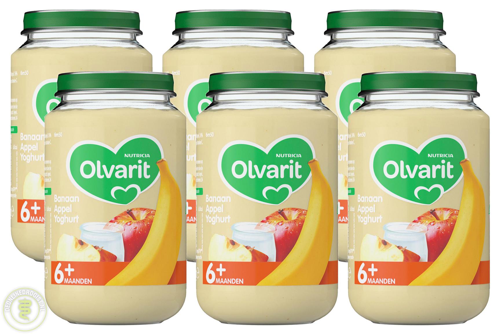 OLV 6M50 BANAAN APPEL YOGHURT 200GR