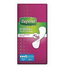 DEPEND PADS EXTRA 10ST