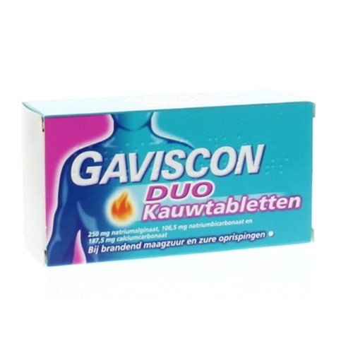 GAVISCON DUO KAUWTABLETTEN # 24TB