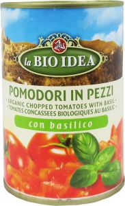 LA BIO IDEA TOMATENBLOKJES IN BASILICUM 400 GRAM