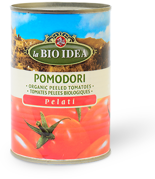 LA BIO IDEA TOMATEN GEPELD IN BLIK 400 GRAM