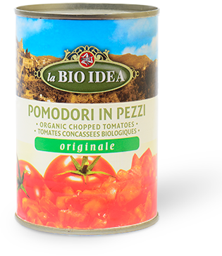 LA BIO IDEA TOMATENSTUKJES IN BLIK 400 GRAM