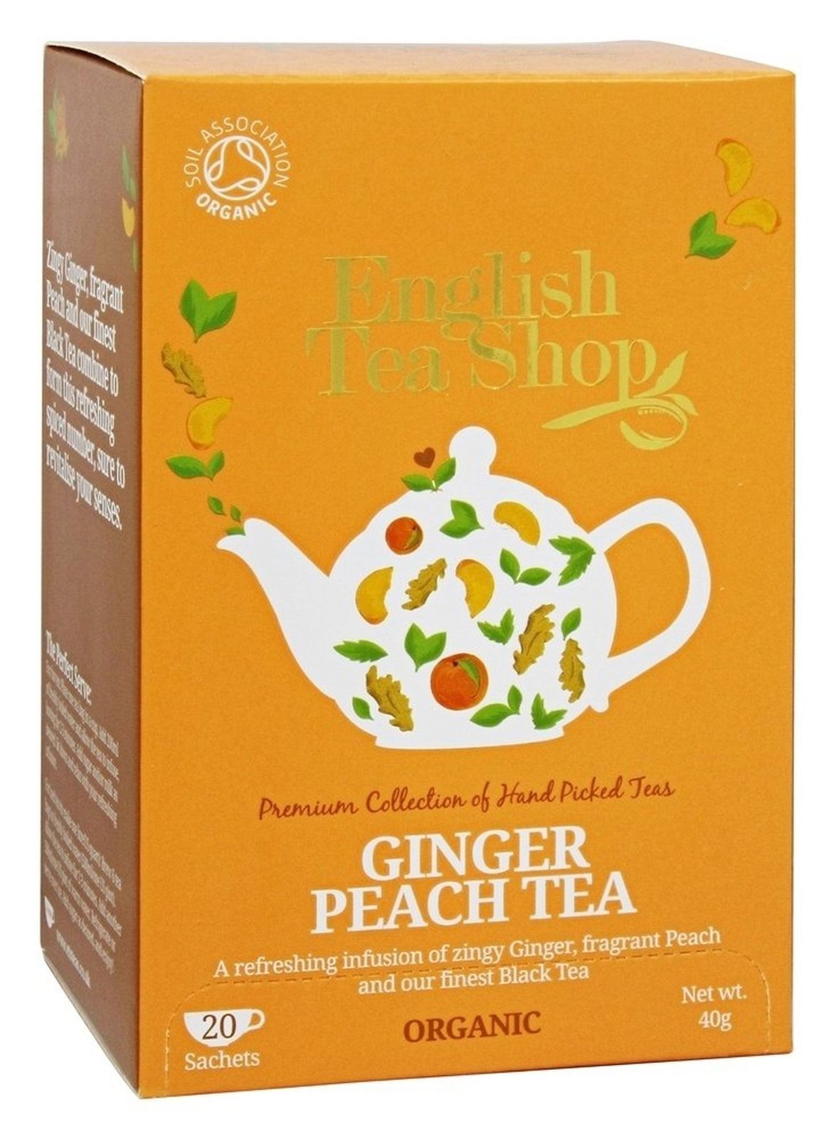 ENGLISH TEASHOP BLACK TEA GINGER PEACH 20 BUILTJE