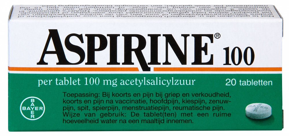 ASPIRINE 100MG ACETYLSALI UAD# 20TB