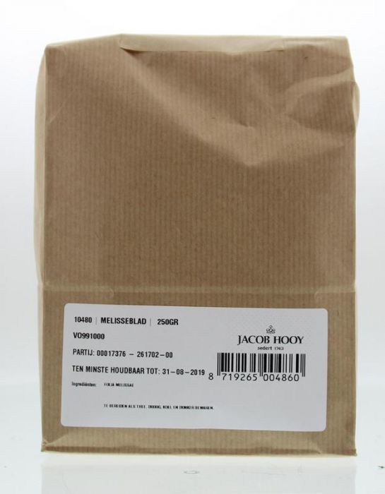 HOOY MELISSEBLAD GESNEDEN 250GR