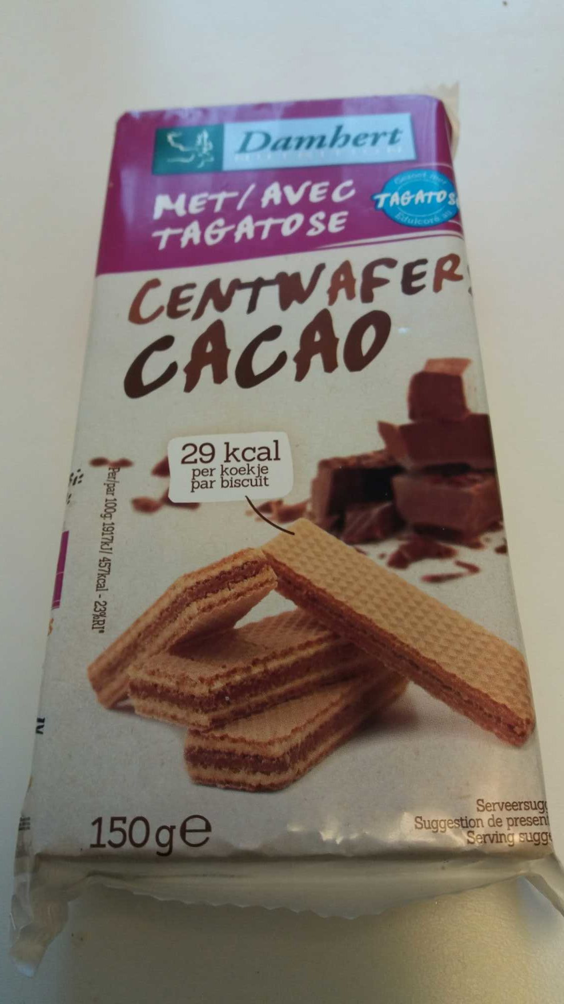 DAMHERT MS CENT WAFELS CHOCO 150GR