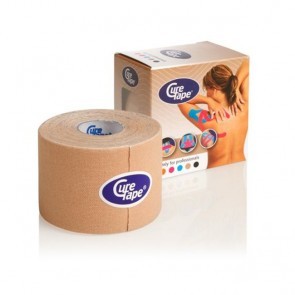 CURE TAPE 5CM X 5MTR GEEL 1ST
