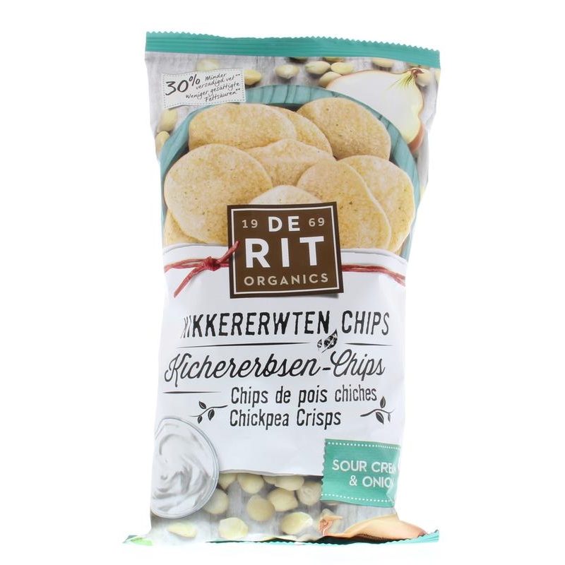 DE RIT KIKKERERWTENCHIPS SOURCREAM ONION 75 GRAM