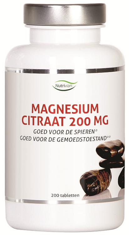 VITIV MAGNESIUM CITRAAT 200MG 200TB