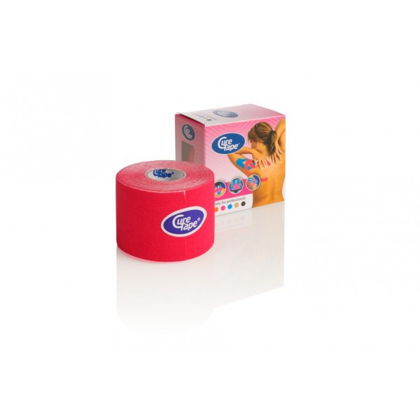 CURE TAPE 5CM X 5MTR ROZE/ROOD 1ST