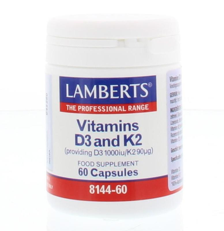 LAMBERTS VITAMINE D3 & K2 60CP