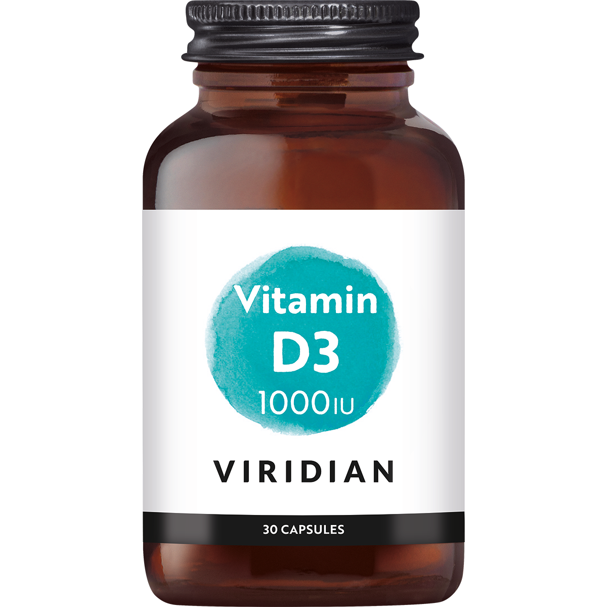 Viridian Vitamin D3 1000 IU (25 mcg) (30 stuks)