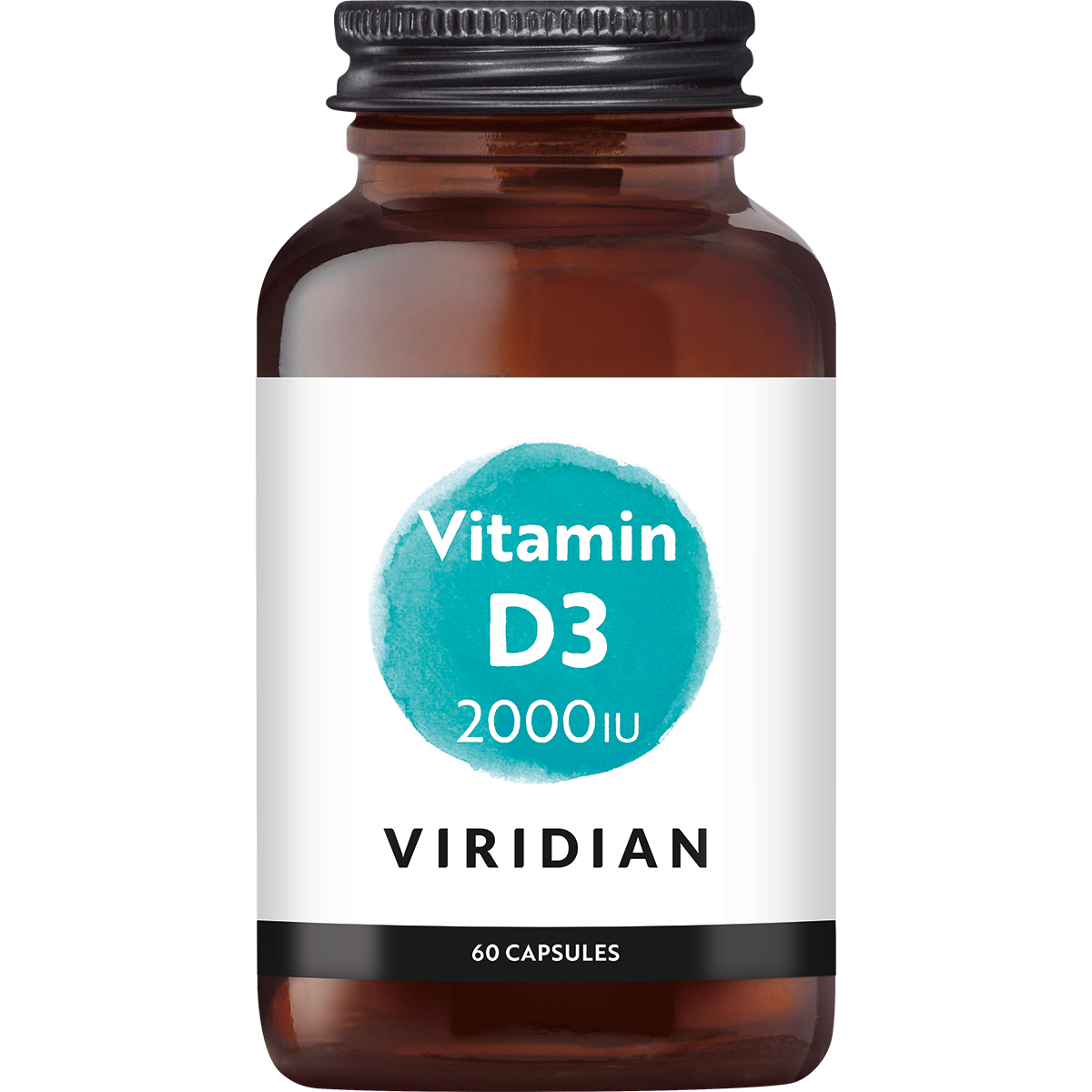 Viridian Vitamin D3 (Vegan) 2000 IU (50 mcg) (60 stuks)