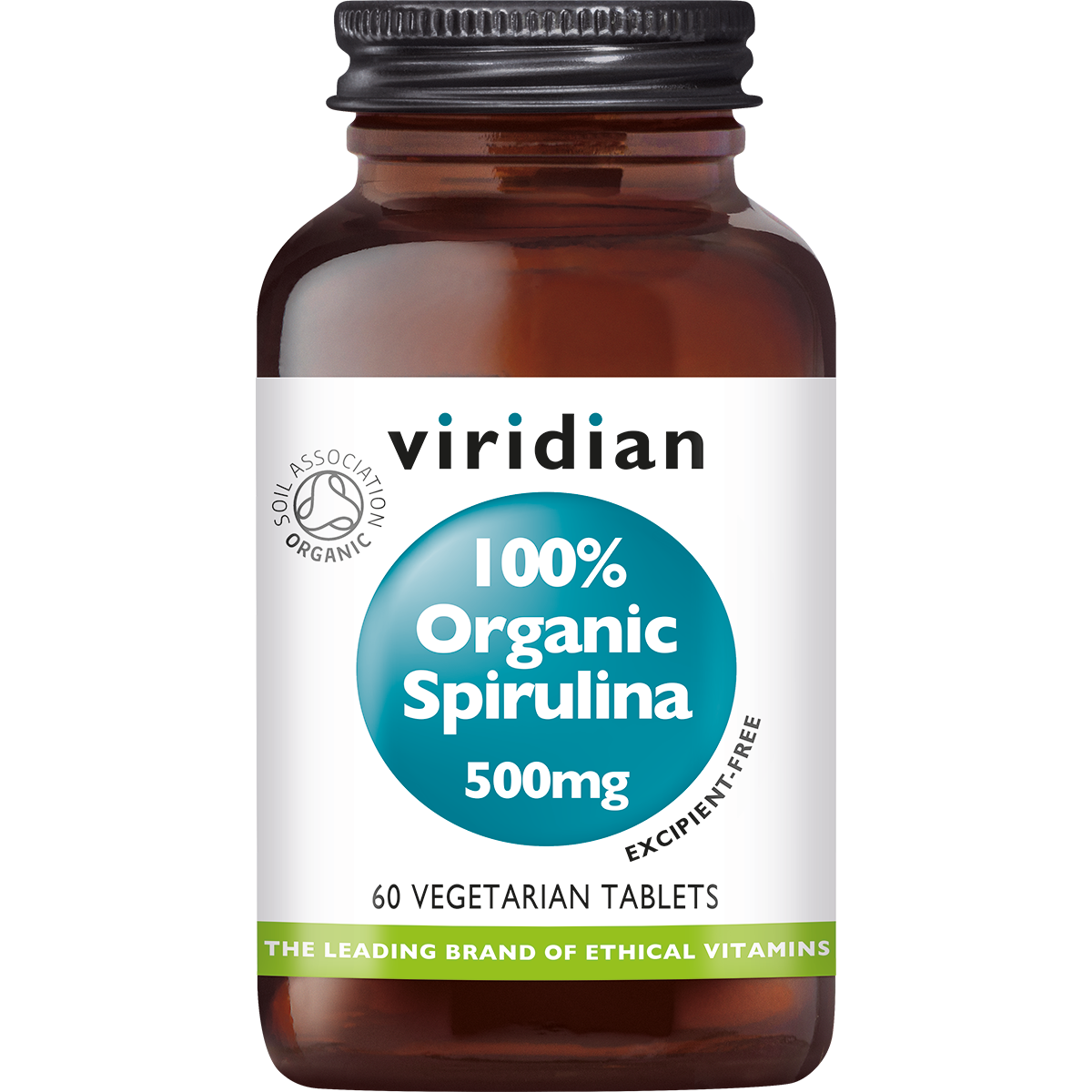 Viridian Organic Spirulina 500 mg (60 stuks)