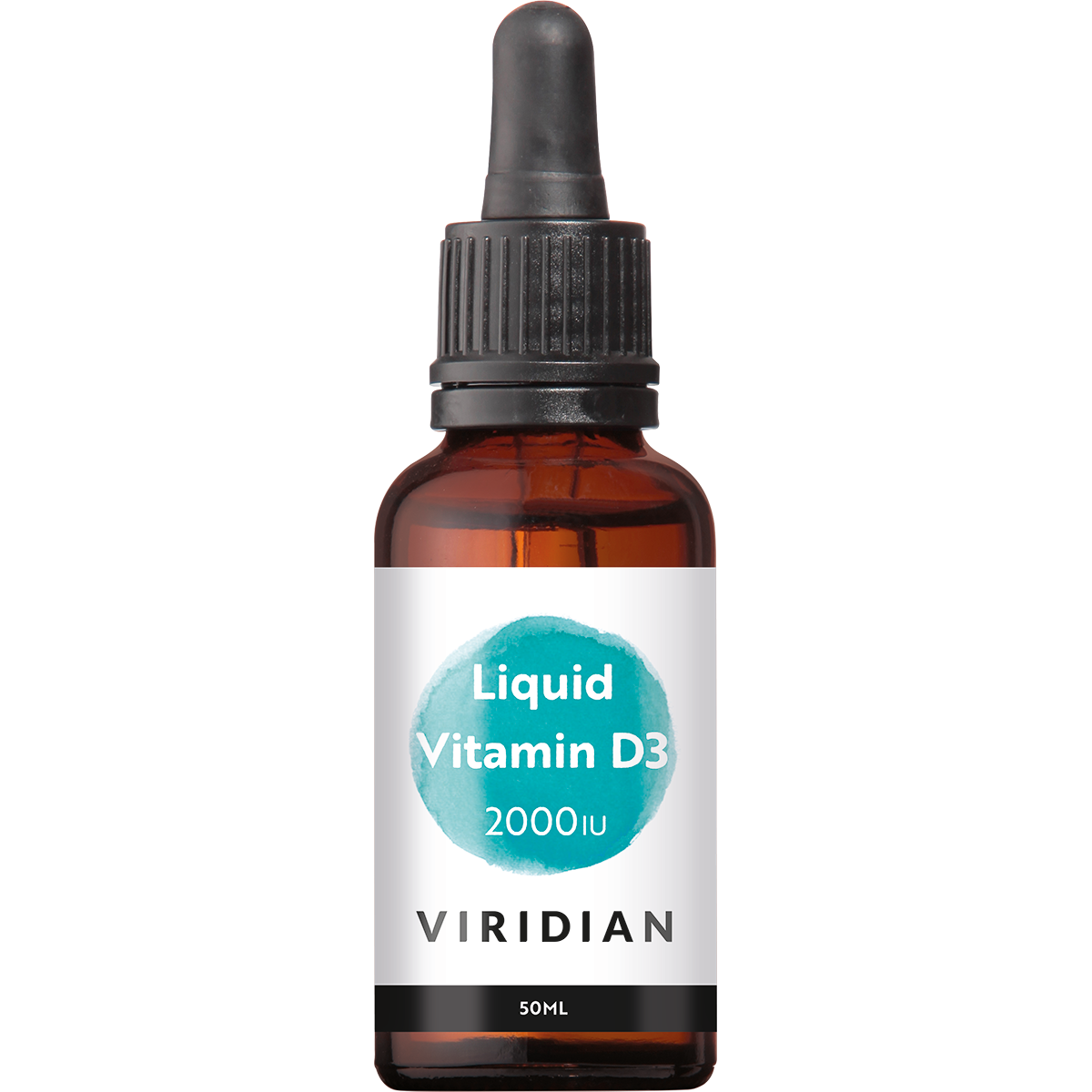 Viridian Liquid Vitamin D3 (Vegan) 2000 IU (50 mcg) (50 stuks)