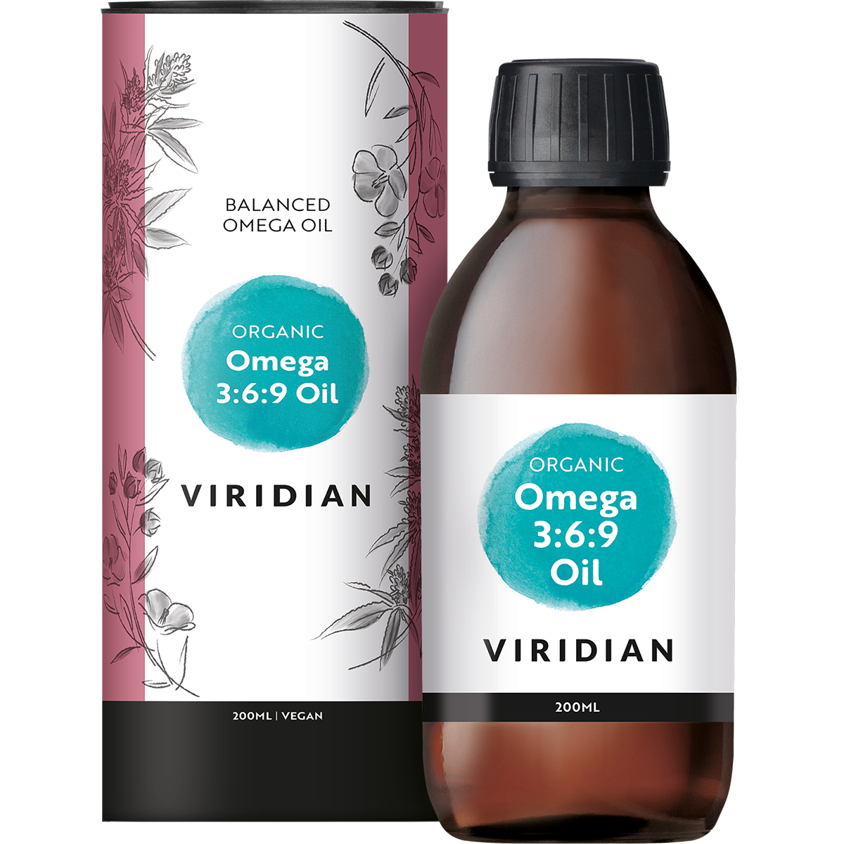 Viridian Organic Omega 3:6:9 Oil (200 stuks)
