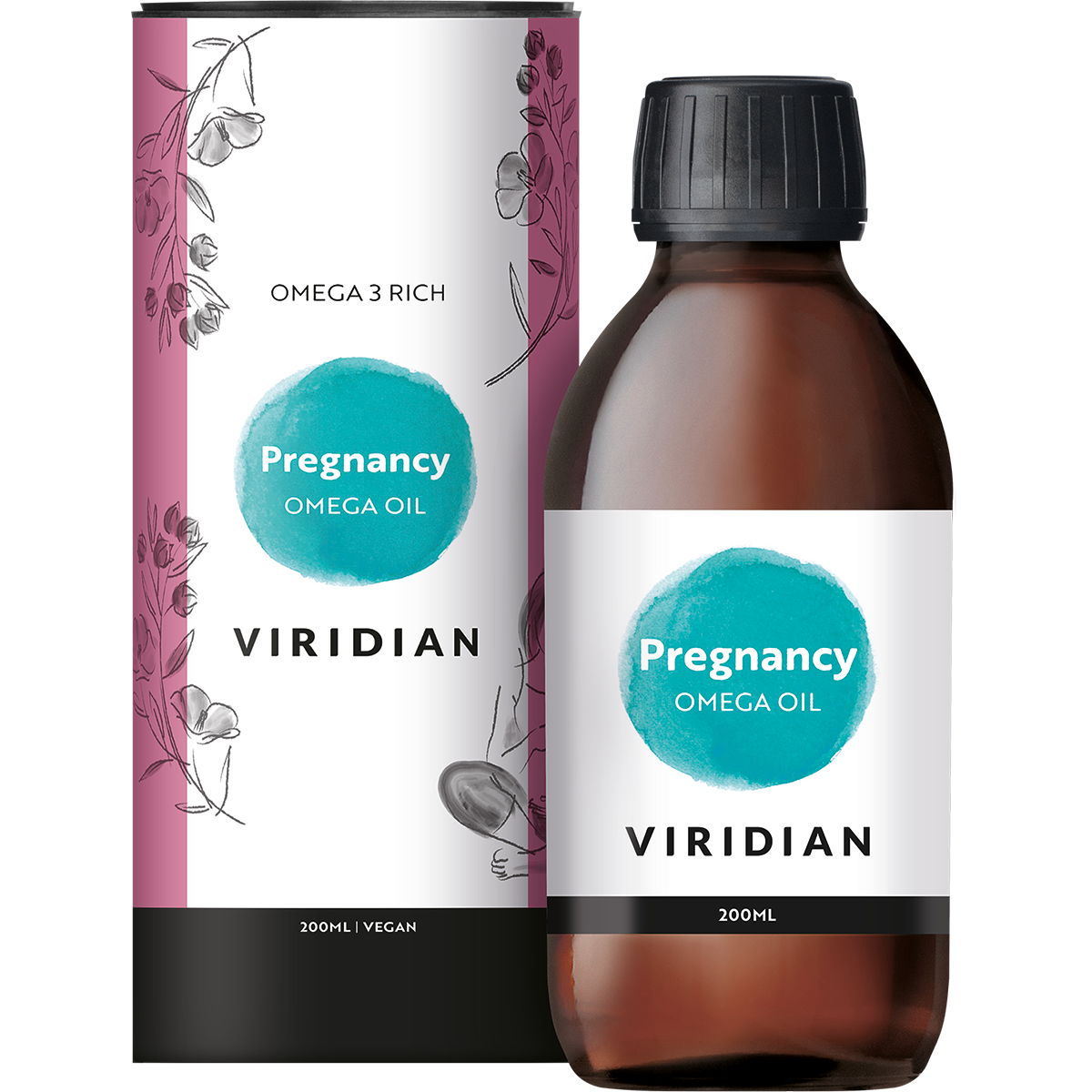 Viridian Pregnancy Omega Oil (200 stuks)